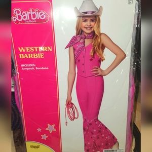 WESTERN BARBIE Childs Girls Halloween Costume Sz YM